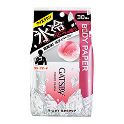 mandom GATSBY GATSBY (吉士比) 身體紙巾 冰凍蜜桃 <經濟裝> 30枚
