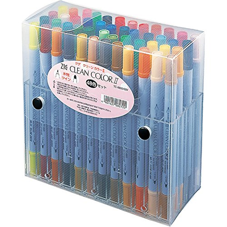 呉竹 ZIGクリーンカラーII48色セットTC-6600/48V