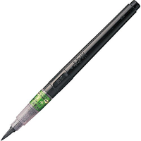 Kuretake Brush Pen No. 25 (Medium-Broad), Liquid Ink, Blister Pack ...