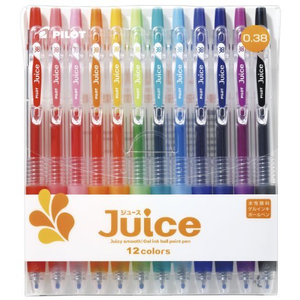 Gel ink ballpoint pen Juice LJU120UF-12C 0.38mm 12-color set