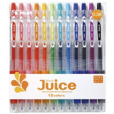 凝膠墨水原子筆 JUICE LJU120UF-12C 0.38mm 12色組