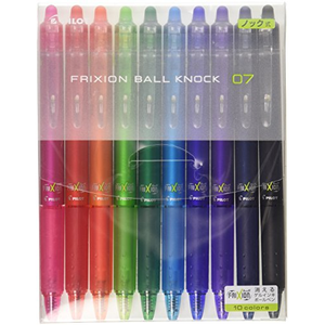 Pilot ballpoint pen friction ball knock LFBK230F10C 0.7mm 10 color set