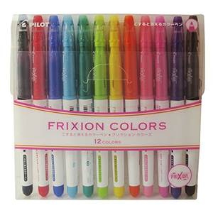 Pilot Frixion Colors Erasable Markers - 12 Colors (SFC-120M12C)