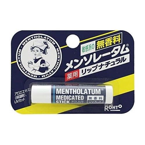 Rohto Mentholatum Medicated Lip Balm Natural 4.5 g