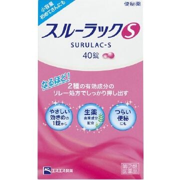 白兔牌 SS製藥 SURULAC - S 便秘藥 40錠 【指定第2類醫藥品】