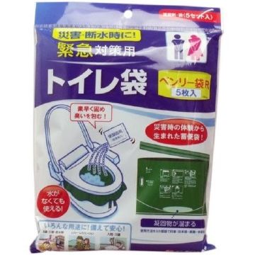 應急馬桶袋，方便袋 R，5 個