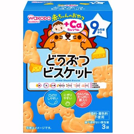 아기 간식 + 칼슘 동물 비스킷 11.5g × 3봉지