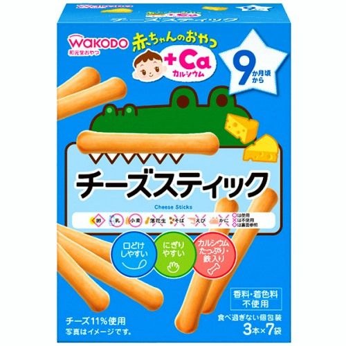 Baby Snacks - Stick Cheese Biscuits with Ca (7 Packets)