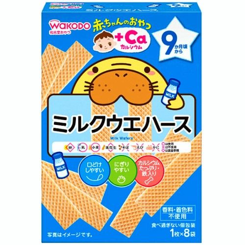 아기 간식 +Ca 밀크 웨하스 1매×8봉지