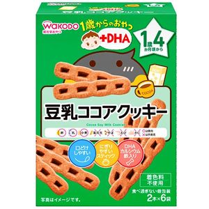 1岁以上儿童零食+DHA豆奶可可饼干2条x6袋