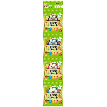1歲以上兒童零食+DHA英文字母餅乾4包14gx4袋