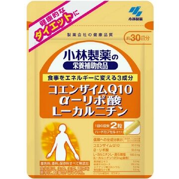 小林制药 辅酶Q10α 硫辛酸 左旋肉碱 60片