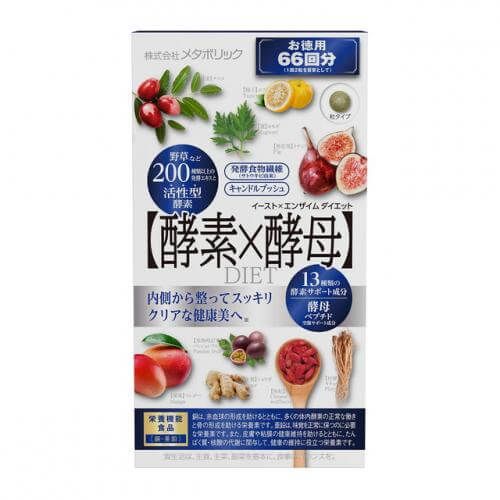 Metabolic 综合果蔬酵素X酵母 DIET 经济实惠装 66回量 (132粒装)