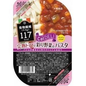 CalDELI成熟的西红柿和丰富多彩的蔬菜通心粉130克