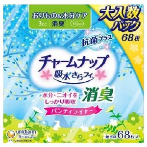 unicharm Charm Nap water further Fi panty liner deodorant 68 sheets