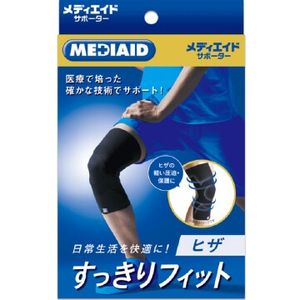 MEDI-援助整齐配合膝盖黑色L