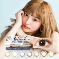 EverColor 1day Natural MOIST LABEL UV [彩色隱形眼鏡/一日型/有度數或無度數/20片]