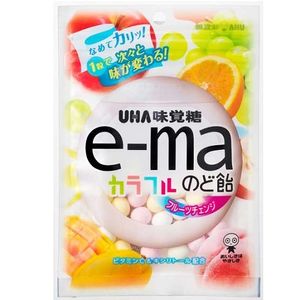 伊瑪的咽喉糖果袋五顏六色的水果變化