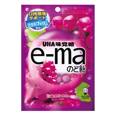 UHA e-ma UHA味覺糖 e-ma葡萄喉糖 (袋裝)