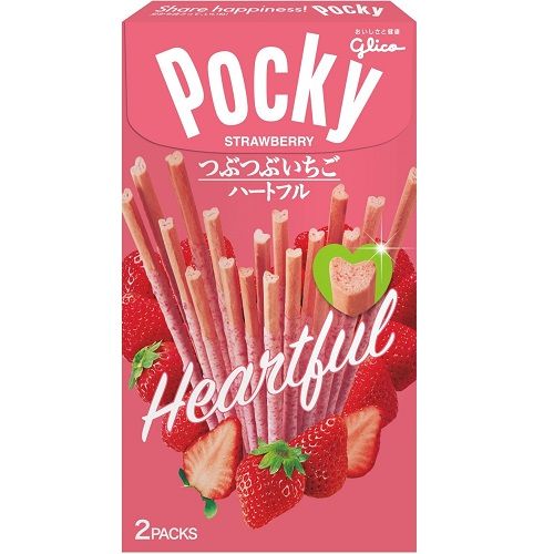 固力果 Pocky 颗粒草莓巧克力棒