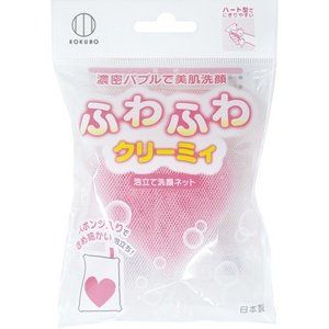 하트 스펀지 내장 세안망 거품 세안 네트 1개입