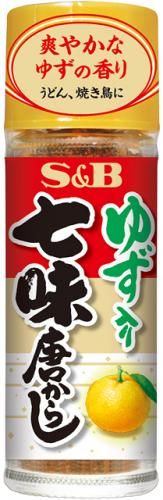 S & B Yuzu containing Shichimi Tang mustard 14g