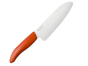 Kyocera ceramic knife Santoku large red