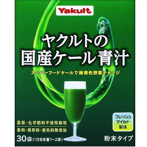 養樂多(Yakult) Health Foods 國內羽衣甘藍綠汁120克的養樂多（4G×30袋）
