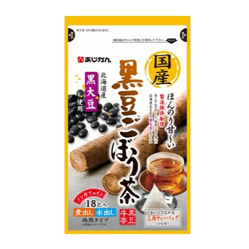 あじかん 国産黒豆ごぼう茶 1.5gx18包