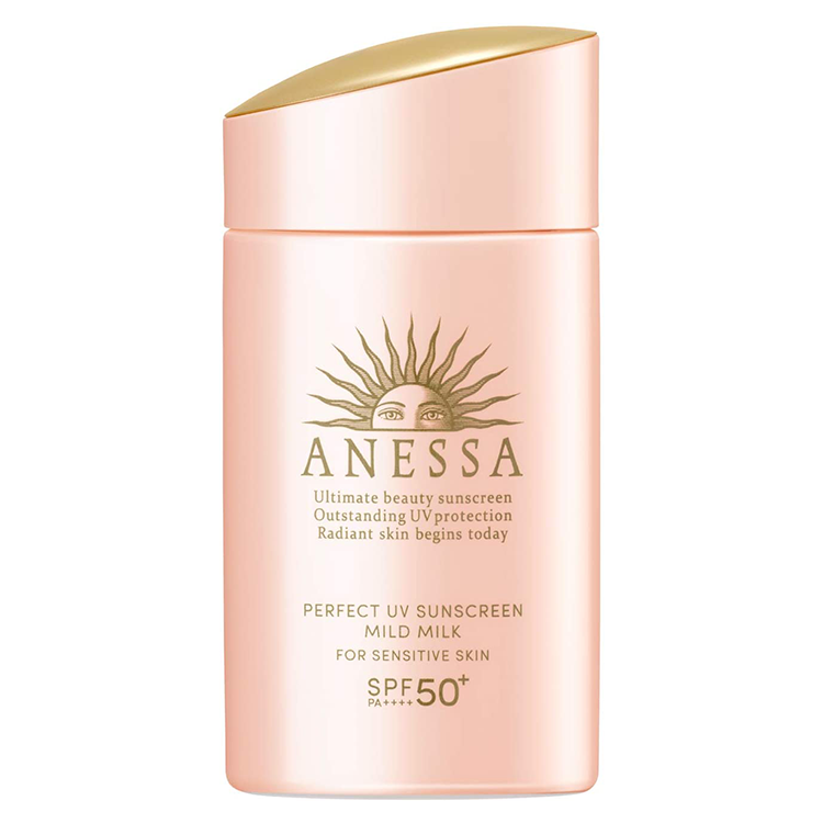 ANESSA (아넷사) 퍼펙트 UV 마일드 밀크 N 선크림 무 향료 60mL SPF50 + · PA ++++