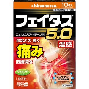 【第2類医薬品】フェイタス5.0 温感 10枚入