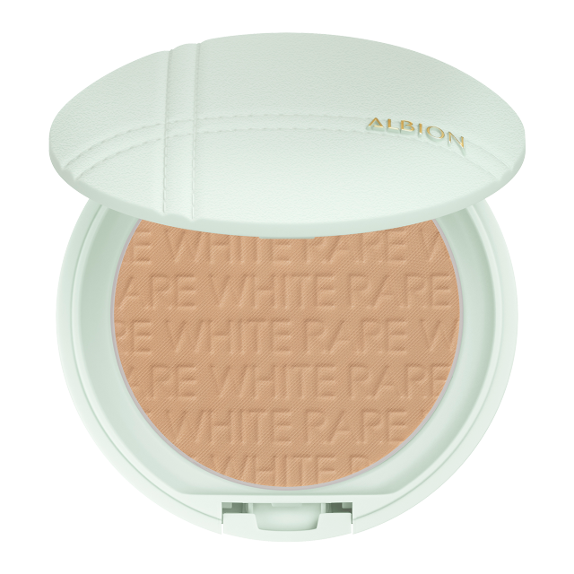 ALBION SKIN CONDITIONER ALBION白色Rare Air SPF40 PA++++ 02自然米色。