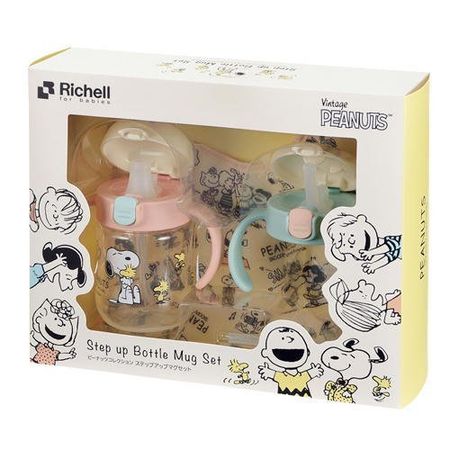 Richell Peanuts Collection Step Up Mug Set R