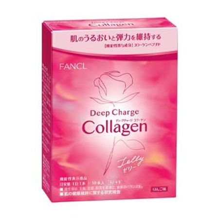 【신상품】FANCL 딥 차지 콜라겐 스틱 젤리 10일분 (20g×10개입)