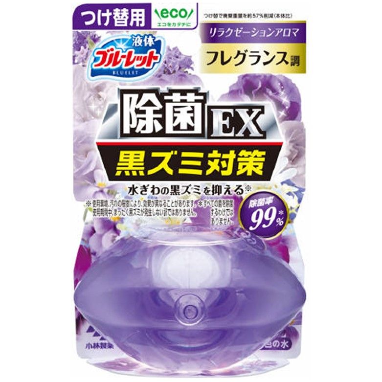 液体ブルーレットおくだけ除菌ＥＸフレグランスつけ替 リラクゼーションアロマ 70ml ｜ ドコデモ