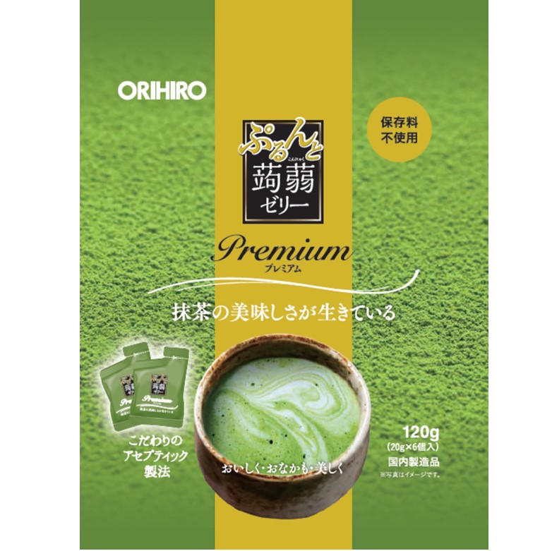 ORIHIRO ORIHIRO蒟蒻果凍 ORIHIRO蒟蒻果凍 特級抹茶口味 20克×6個