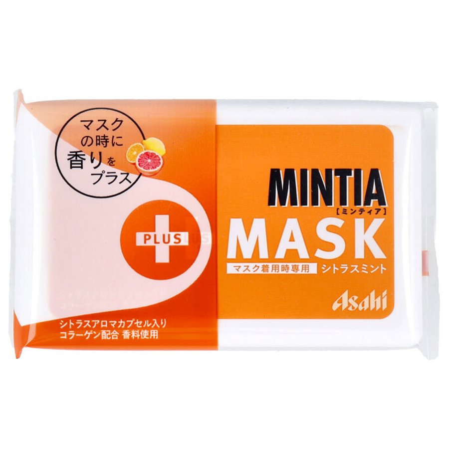 朝日食品集團 朝日Mintia +MASK 柑橘薄荷 戴口罩時使用 50 粒