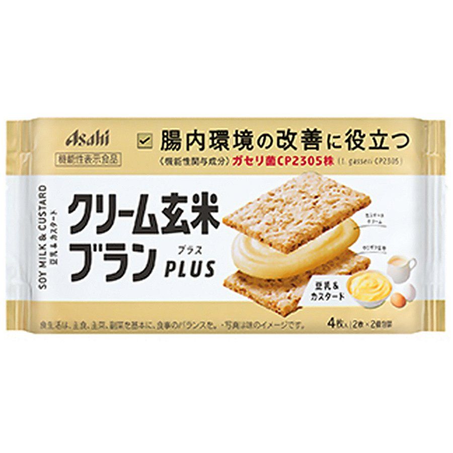朝日集团食品奶油糙米麸加豆浆和两个吉士×2个