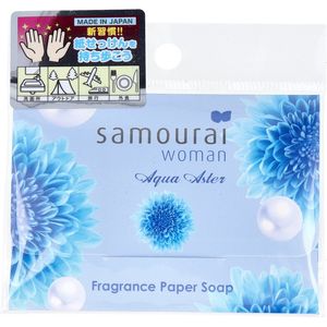 SPR Japan Samurai Woman Aqua Astor Fragrance Paper Soap 30 pieces