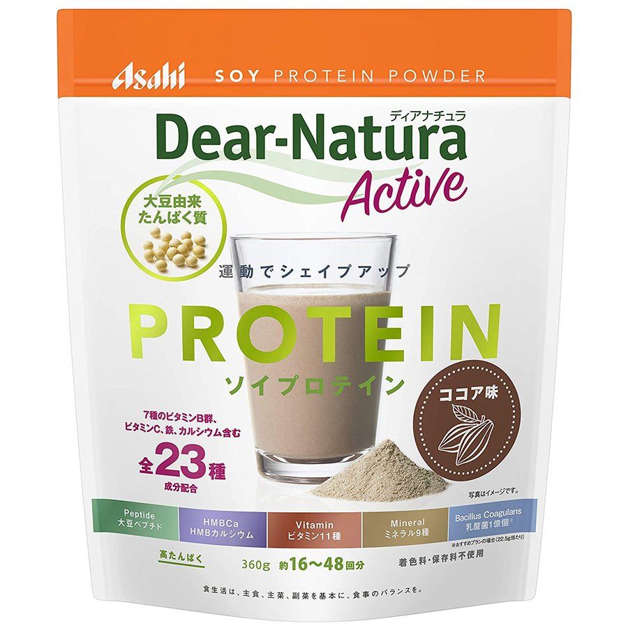 Asahi朝日 Dear Natura  大豆高蛋白 可可味 720g