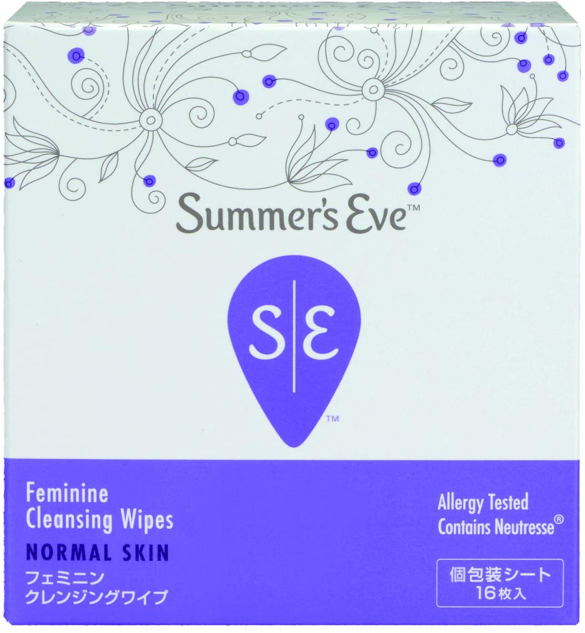 PILLBOX Summer's Eve 美國Summers Eve 私密柔濕巾 正常肌膚（16張）