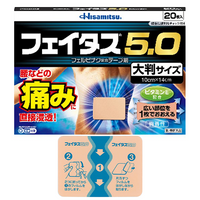 久光製藥  Feitas 5.0 大片 冷感痠痛貼布　大判貼布 20片【第2類醫藥品】