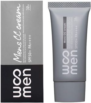WOOMEN Men's CC cream Moisture UV cream 30g (Beige) SPF50 + PA ++++ [quasi-drugs] sunscreen makeup base