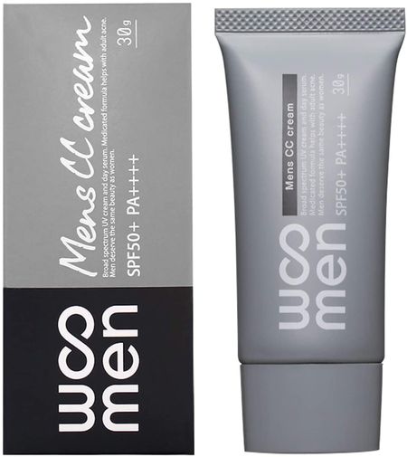 WOOMEN Men's CC cream Moisture UV cream 30g (Beige) SPF50 + PA ++++ [quasi-drugs] sunscreen makeup base