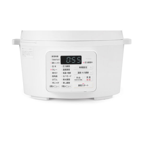 Iris Ohyama Electric Pressure Cooker PC-MA4-W White 4.0L With Original  Recipe Book