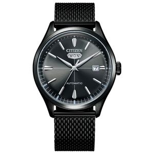 Citizen record label C7 Shisebun self-winding watches NH8397-80H CITIZEN black × gunmetal