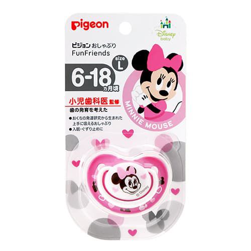 Pigeon pacifier FunFriends 6-18 months L Minnie Pattern 1 pcs