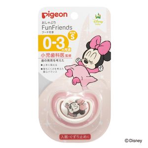 Pigeon 貝親 安撫奶嘴 FunFriends 0-3 個月 小號 米妮老鼠圖案 1 件