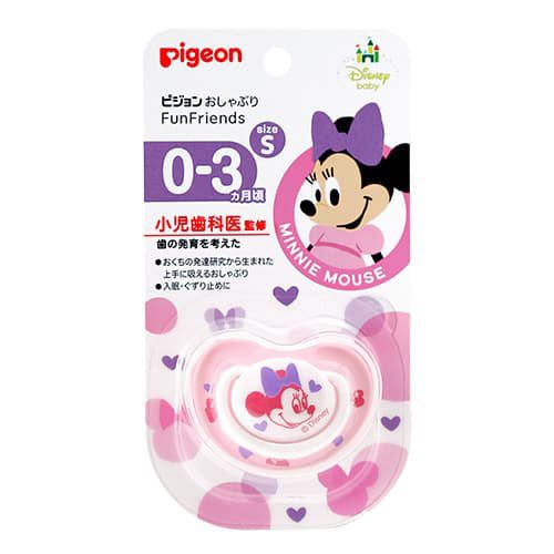 Pigeon pacifier FunFriends 0-3 months S Minnie pattern 1 pcs