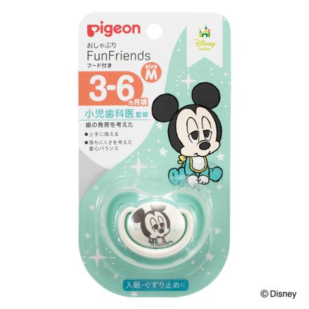 Pigeon 贝亲 安抚奶嘴 FunFriends 3-6 个月 M 米老鼠图案 1 件